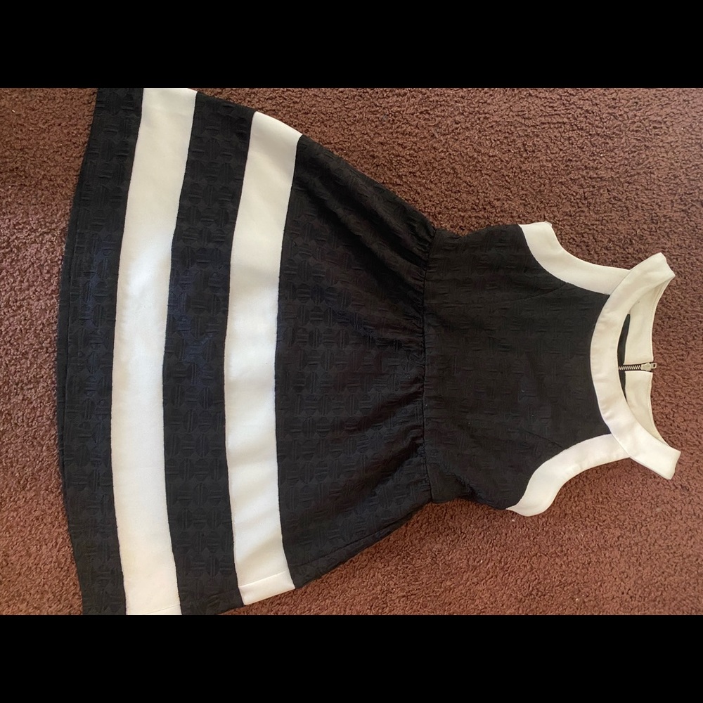 Black and white formal Dress